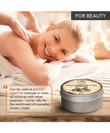 Pure Cold-Pressed Shea Butter 200g - Authentic Ghanaian Karit Body Butter for Face Body & Hair - Intensive Care - Natural Moisturizer - Buy Online on SooperMarket.com