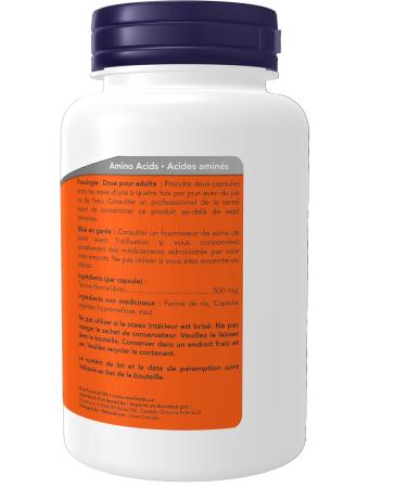 NOW - Taurine 500mg 100 Capsules - Buy Online on SooperMarket.com