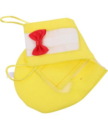 iplusmile Budgie Bird Diaper Nappy with Bowtie - Parakeet Cockatiel Costume (Yellow S) | International Shipping - Buy Online on SooperMarket.com