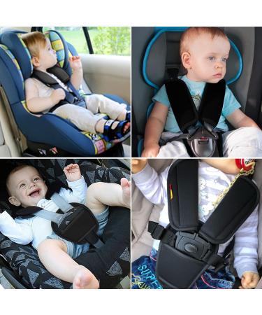 HAOSEA Belts Pads Shoulder Strap and Crotch Cover Universal Baby Stroller Car Seat Strap Covers Soft Seat Belt Cushion fits Most car seat - Buy Online on SooperMarket.com