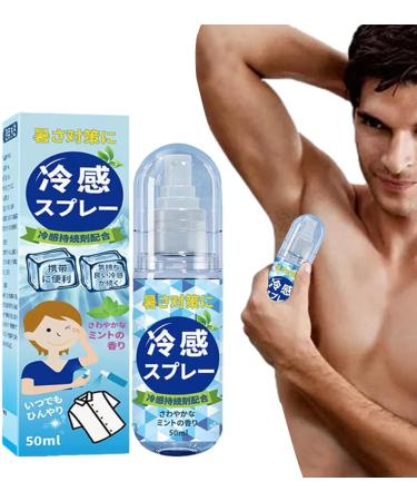Skin Cooling Spray | Cool Down Spray | Body Instant Cooling Mist Spray for Hot Weather | Lightweight Soothing Summer Spray for Clothes and Skin Cooling Sprayer 50g - Buy Online on SooperMarket.com