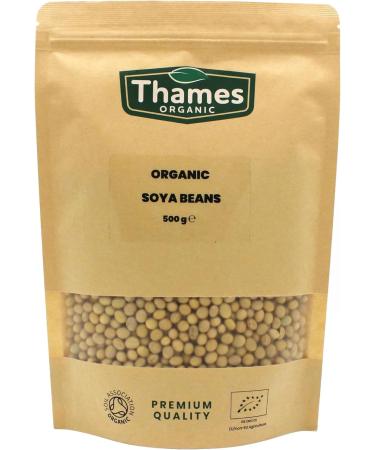 Organic Soya Beans No Additives No Preservatives Raw High Fibre High Protein Vegan GMO-Free - Perfect for Plant-Based Recipes - Thames Organic 1 kg 1 kg (Pack of 1) - Buy Online on SooperMarket.com