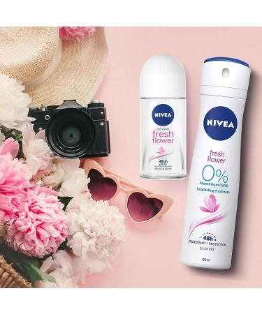 Nivea Fresh Flower Deodorant Roll-On 50ml - Aluminum Free - Buy Online on SooperMarket.com
