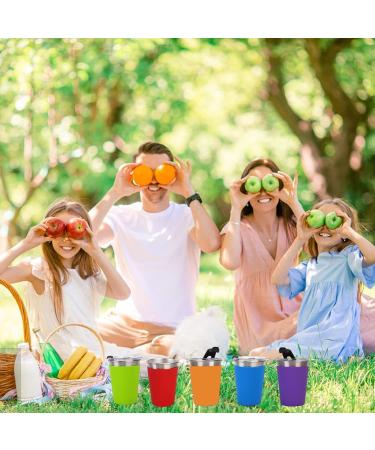 Magonanly 12oz Kids Cups 5 Pack - BPA Free Toddler Sippy Cups with Lids and Sleeves - Stackable & Unbreakable Children Smoothie Drinking Cups - Ideal for Kids and Adults - Buy Online on SooperMarket.com