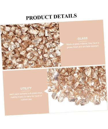PLAFOPE 1 Nail Gravel Accessories for Nail Accessories Crushed Decor for Nail Art Diamond Drawing Charms Irregular Nail Charms Nail Art Supplies Nail Art Decors Glass 20.00X12.00X2.00CM Golden - Buy Online on SooperMarket.com