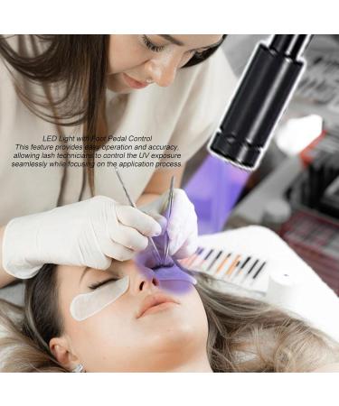 Eyelash Extension Lamp with Foot Pedal Control | Curing Glue Optimizer | Aluminum 100-240V US Plug | Enhance Longevity & Efficiency - Buy Online on SooperMarket.com