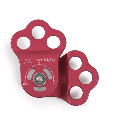 Epic Peak 30KN Triple Attachment Climbing Hitch Pulley for 13mm Rope