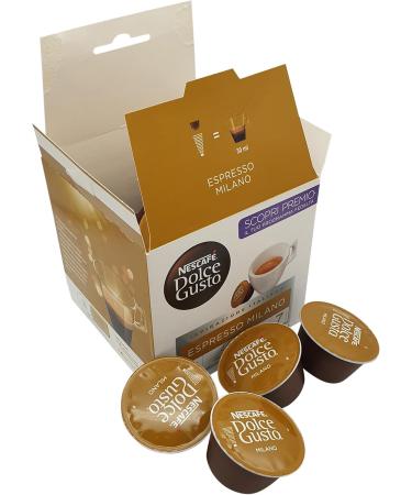 Dolce Gusto | Nescafe Coffee Pods | Nescaf Dolce Gusto Espresso Milano (Capsules) | Nescafe Espresso | 3.95 Ounce Total Weight - Buy Online on SooperMarket.com