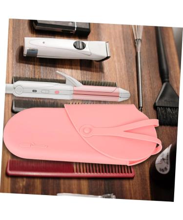 CANIGHT Curling Iron Storage Bag Anti-scald Curling Iron Bag Curling Iron Storage Organizer Portable Curling Iron Holder Bag Universal Curling Iron Bag Curling Iron Carrier Hair Iron Pouch 29.50X13.50X2.00CM Pink - Buy Online on SooperMarket.com
