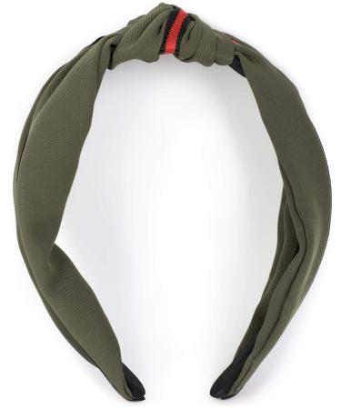 styleBREAKER Olive Retro Headband for Women - Knotted Decorative Stripes Hairband | Trendy Hair Accessories 04026018 - Buy Online on SooperMarket.com