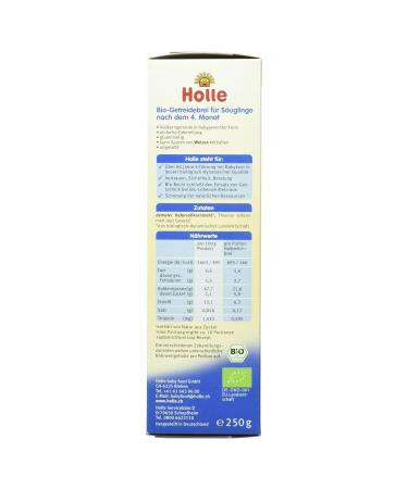 Holle Organic Baby Porridge Oatmeal - Nutrient-Rich 250g | International Shipping Available - Buy Online on SooperMarket.com