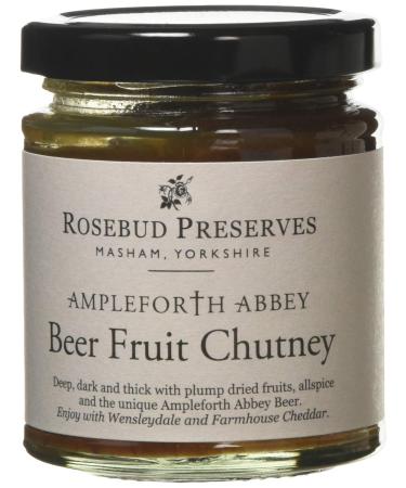 Rosebud Preserves | Ampleforth Abbey Beer Fruit Chutney | Local Collaboration | Vegan and Vegetarian | Prepared by Hand | Tasty Treat | 227 g Ampleforth Beer Chutney