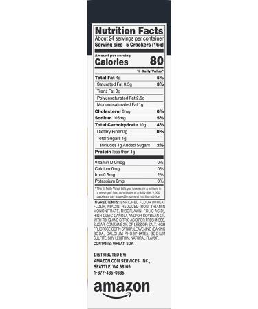 Happy Belly Original Snack Crackers 13.7 oz - Delicious Snack Crackers from Amazon Brand - Buy Online on SooperMarket.com