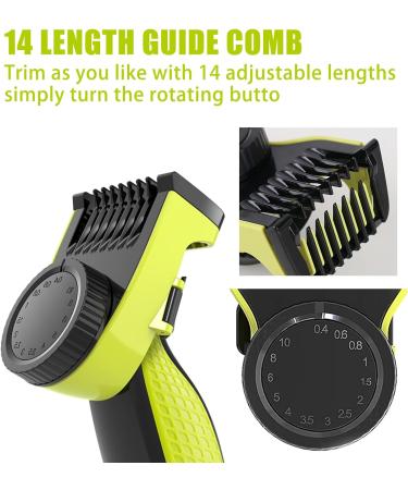 14-in-1 Trimming Attachments for One Blade QP2520 QP2630 QP2530 QP2620 QP2834 QP2724 Facial Hair Trimmers Beard Trimmer Replacement Kit - Buy Online on SooperMarket.com