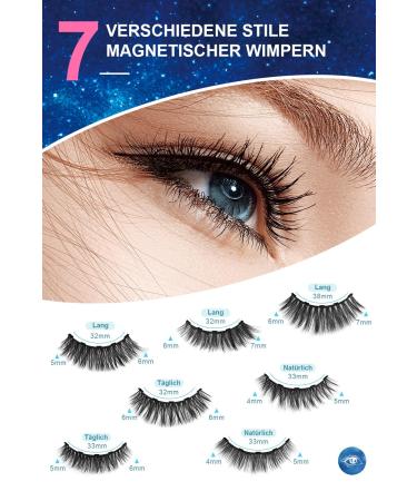 Shop 3D Magnetic Eyelashes with Eyeliner | Waterproof & Natural Look | 7 Styles of Soft False Lashes - Buy Online on SooperMarket.com