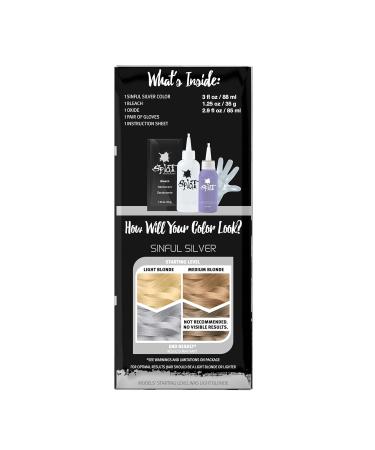 Original Complete Kit with Bleach - Sinful Silver | Best International Shipping & Top Quality Hair Color - Buy Online on SooperMarket.com