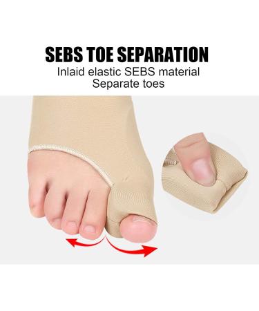 Bunion Corrector for Women and Men - Big Toe Separator and Straightener - Foot Care Tool for Bunion Relief - 2 Pairs (Size: L) - Buy Online on SooperMarket.com