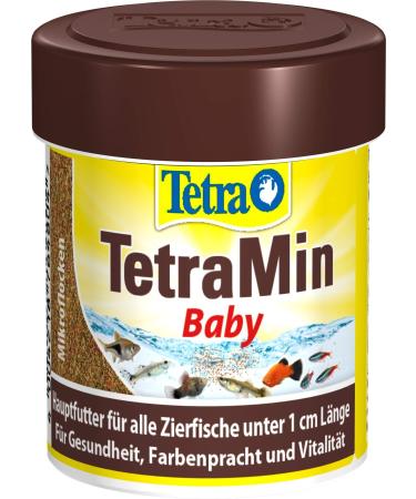 Tetramine baby - fish feed in the form of micro flakes for decorative fish brood up to 1cm length special growth feed 66 ml can baby 66 ml (1 Pack)