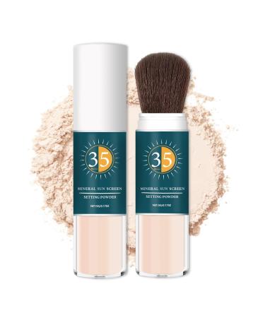 Mineral Sun Screen Powder for Face Powder Sun Screen Oil Control Matte Finishing Powder Blurring Setting Powder Lightweight Breathable Translucent Powder Setting Powder- 01 Translucent
