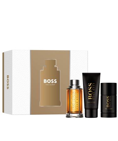 Hugo Boss The Scent Eau de Toilette Ambery Men's Cologne With Notes of Ginger Manika Fruit & Leather Accords Long Lasting Fragrance 9 Fl Oz (Pack of 1)
