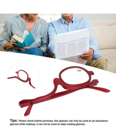 Jiawu Magnifying Makeup Glasses for Women - Flip Up Eye Makeup Tool (+3.00) | Essential Magnifying Glasses for Flawless Makeup Application - Buy Online on SooperMarket.com