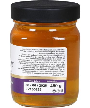 450 g Raw Lavender Blossom Bee Honey - Buy Online on SooperMarket.com
