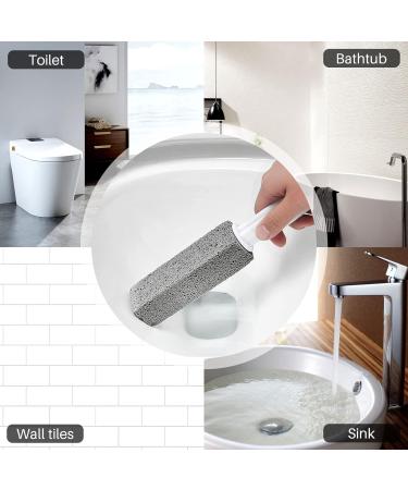 Knadgbft 5Pcs Pumice Cleaning Stone with Handle Toilet Bowl Cleaning Brush Cleaner Hard Water Ring Remover - Buy Online on SooperMarket.com