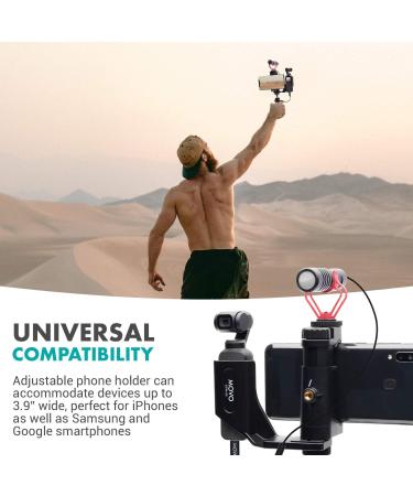 Movo Vlogging Kit for DJI OSMO Pocket 1 & 2 - Video Rig with VXR10 External Microphone, Tripod Mount, Type-C Audio Adapter - Ideal for Video and Audio Recording - Buy Online on SooperMarket.com