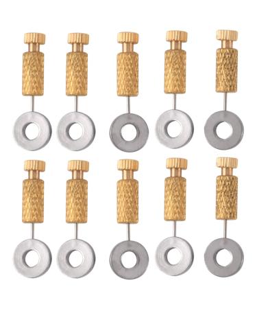 Bopfimer 10Pcs DIY Tools Handmade Leather Goods Tools Suture Fixing Needle Leather Goods Fixed Needle Sparse Stitch