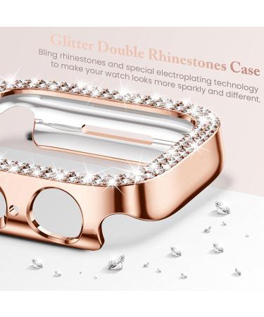4 Pack Goton for Apple Watch Series 6 5 4 SE 40mm Bumper Bling Case Women Glitter Diamond Rhinestone Protector Cover for iWatch Accessories 40mm Clear Silver Black Rose Gold Clear+Silver+Black+Rose Gold(No Glass) 40mm - Buy Online on SooperMarket.com