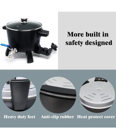 Electric Wax Melter for Candle Making - 6Qt Capacity - Convenient Pouring Spout - Buy Online on SooperMarket.com