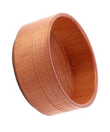 Chrees Men's Soap Dish Foam Cream Cleaning Soap Dish Wooden Shaving Soap Bowl Cup Tool Man Cleaning Foam Round