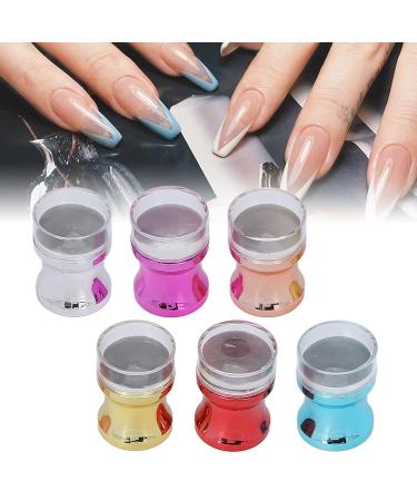Nail Art Stamping Plate Set - Clear Silicone Stamper & Stencils for Perfect Nail Designs | 3D Nail Art Supplies - Buy Online on SooperMarket.com