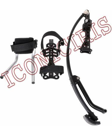 Skyrunner 2018 Jumping Stilts Kangaroo Shoes Black for Men and Women | Fitness Exercise Pogo Stilts | 75-80KG/165-176LBS Weight Capacity - Buy Online on SooperMarket.com