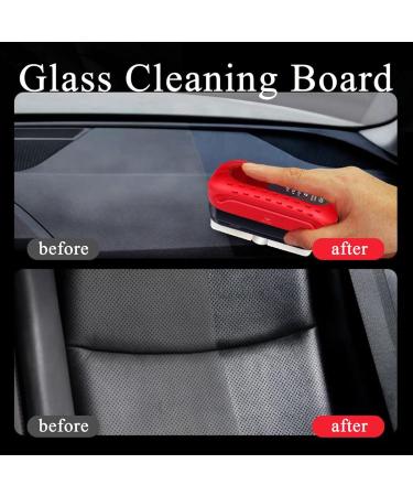 Automotive Oil Film Cleaning Brush Seedhubtok Glass Cleaning Board Hydrophobic Glass Coating for Windshield Anti-Rain Fog Cleaning Glass Brush Improves Clarity and Visibility (A-2Pcs) - Buy Online on SooperMarket.com