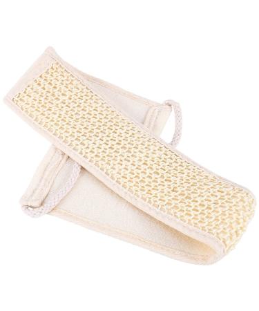 Plant Hemp Loofah Back Scrubber Strap | Exfoliating Shower Massage Tool for Men and Women - Skin Care Bathing Accessories - Buy Online on SooperMarket.com
