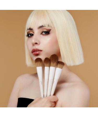 Jessup 5Pcs Face Makeup Brush Set - Vegan Soft Brushes for Foundation, Contour, Highlighter, and Setting Powder - Light Grey T493 C-493 - Buy Online on SooperMarket.com