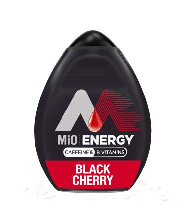 MiO Energy Black Cherry Naturally Flavored Liquid Water Enhancer 12 Count 1.62 fl oz Black Cherry 1.62 Fl Oz (Pack of 12)