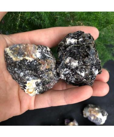 Natural Crystal 100-200g Raw Natural Tourmaline Crystal Gem Original Specimen Rough Stone Home Goods (Color : Black Size : 500g) 500g Black - Buy Online on SooperMarket.com