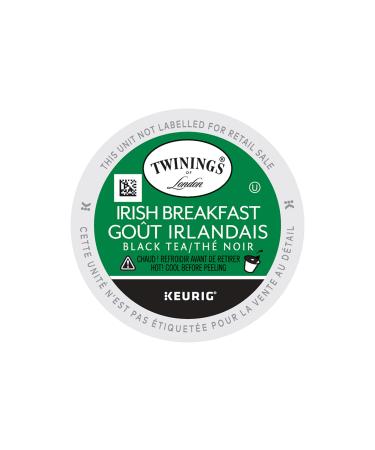 Twinings Irish Breakfast Tea K-Cups for Keurig | Caffeinated Thick Malty Full-Bodied 100% Black Tea | 24 Count (Pack of 4) | Enjoy Hot or Iced Irish Breakfast 24 Count (Pack of 4)