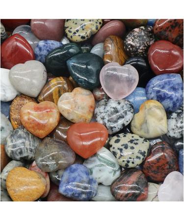 Natural Crystal Rough Natural Crystal Rough 2PCS Natural Rose Quartz Crystal Love Heart Home Decoration ChakraReiki Gemstone Agate Specimen Pecimen Gift Exorcise Evil Spirits Money Drawing (Color : L 20X20X8mm Zebra Stone - Buy Online on SooperMarket.com