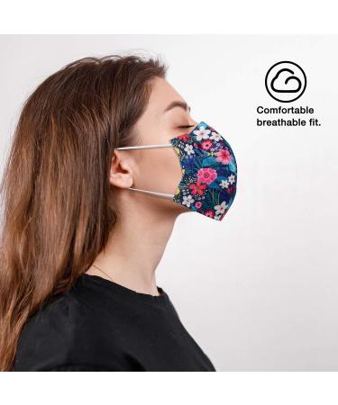 NU R 10pcs Floral Disposable Face Mask with Filter Layer and Elastic Earloop - FLORAL-021 - Buy Online on SooperMarket.com