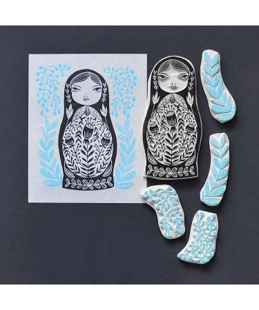 Falling in Art Soft Linoleum Carving Block 9 x 12 Grey - 2 Pack | High-Quality Material - Buy Online on SooperMarket.com