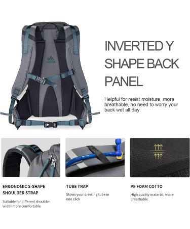 Unigear 22L Ski Backpack - Waterproof 900D Polyester, Ideal for Snowboard, Ski, Camping, Hiking - Gray - Buy Online on SooperMarket.com