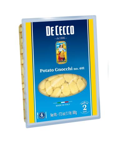 De Cecco Pasta, Potato Gnocchi No.401, 17.5 Ounce (Pack of 4)