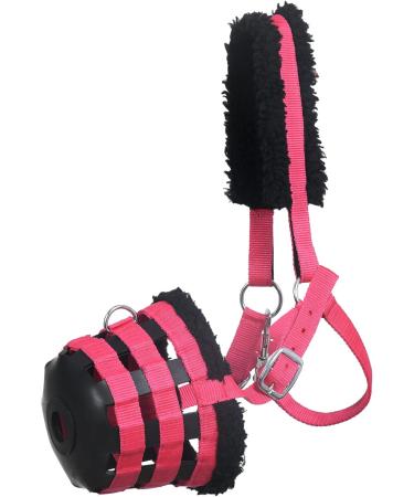 YOU Muzzle for Horses - Pink Cob Muzzle for Pasture Safety | International Shipping Available - Buy Online on SooperMarket.com