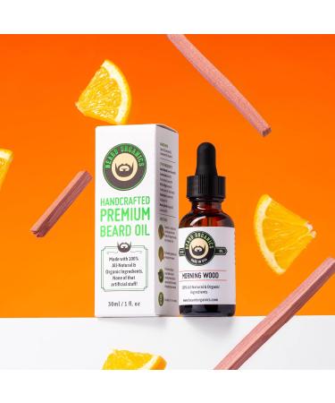 Beard Organics Morning Wood Beard Oil - Cedarwood & Orange | Premium Grooming for Men - Buy Online on SooperMarket.com