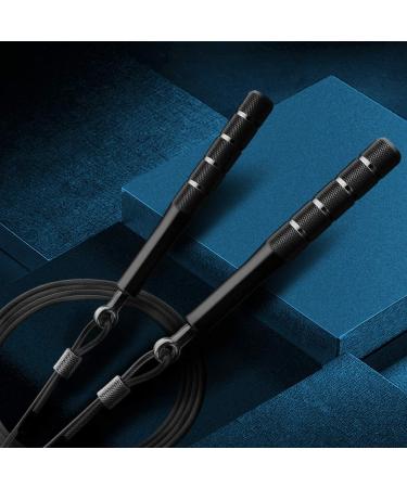 Wastou Speed Jumping Rope for Training Fitness - Adjustable Skipping Rope for Adults, Men, Women, Kids - Black - Buy Online on SooperMarket.com
