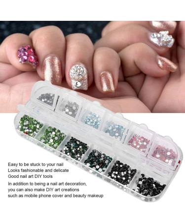 12 Grids Nails Kit Art Nail Tools Nail Decoration Set Nail Art Rhinestones DIY Nail Decoration Makeup Glitter Beads Manicure Tool Nail Rhinestones Set(#3) - Buy Online on SooperMarket.com