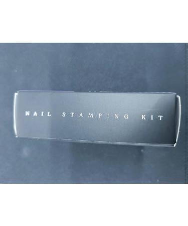 EBANKU Double Sided Nail Stamper Kit with Gel Polish - French Tip Nail Stamping Set for Home DIY Salon - Buy Online on SooperMarket.com